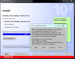 Link Fehler 10g R2 auf Linux 6