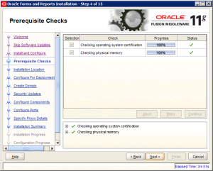  Oracle Reports Installation 11g Screen 4