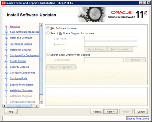  Oracle Reports Installation 11g Screen 2