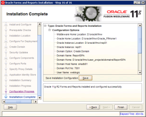  Oracle Reports Installation 11g Screen 16