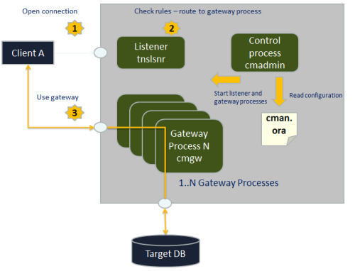 Oracle Connection Manager Process Overview